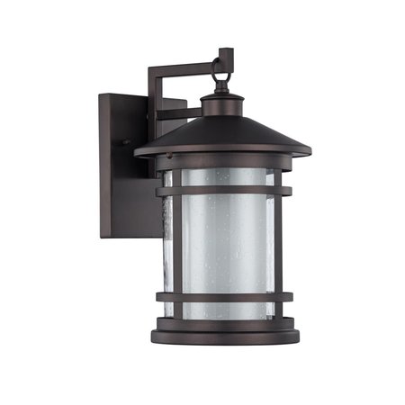 SUPERSHINE 14 in. Lighting Adesso Transitional 1 Light Rubbed Bronze Outdoor Wall Sconce - Oil Rubbed Bronze SU2542839